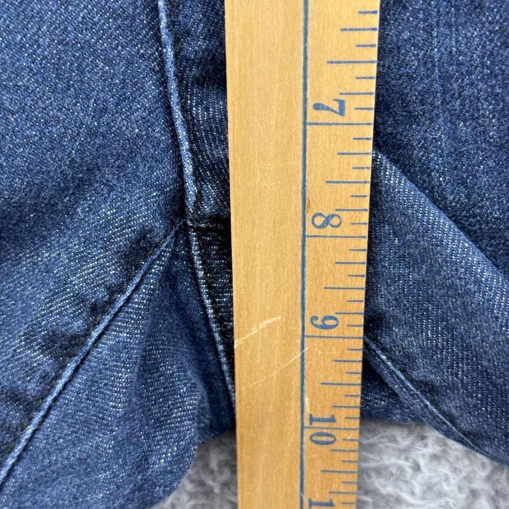 Michael Kors Jeans Womens 6 Dark Blue Denim Stretch‎ Bootcut Embroidered Pockets - Picture 5 of 9